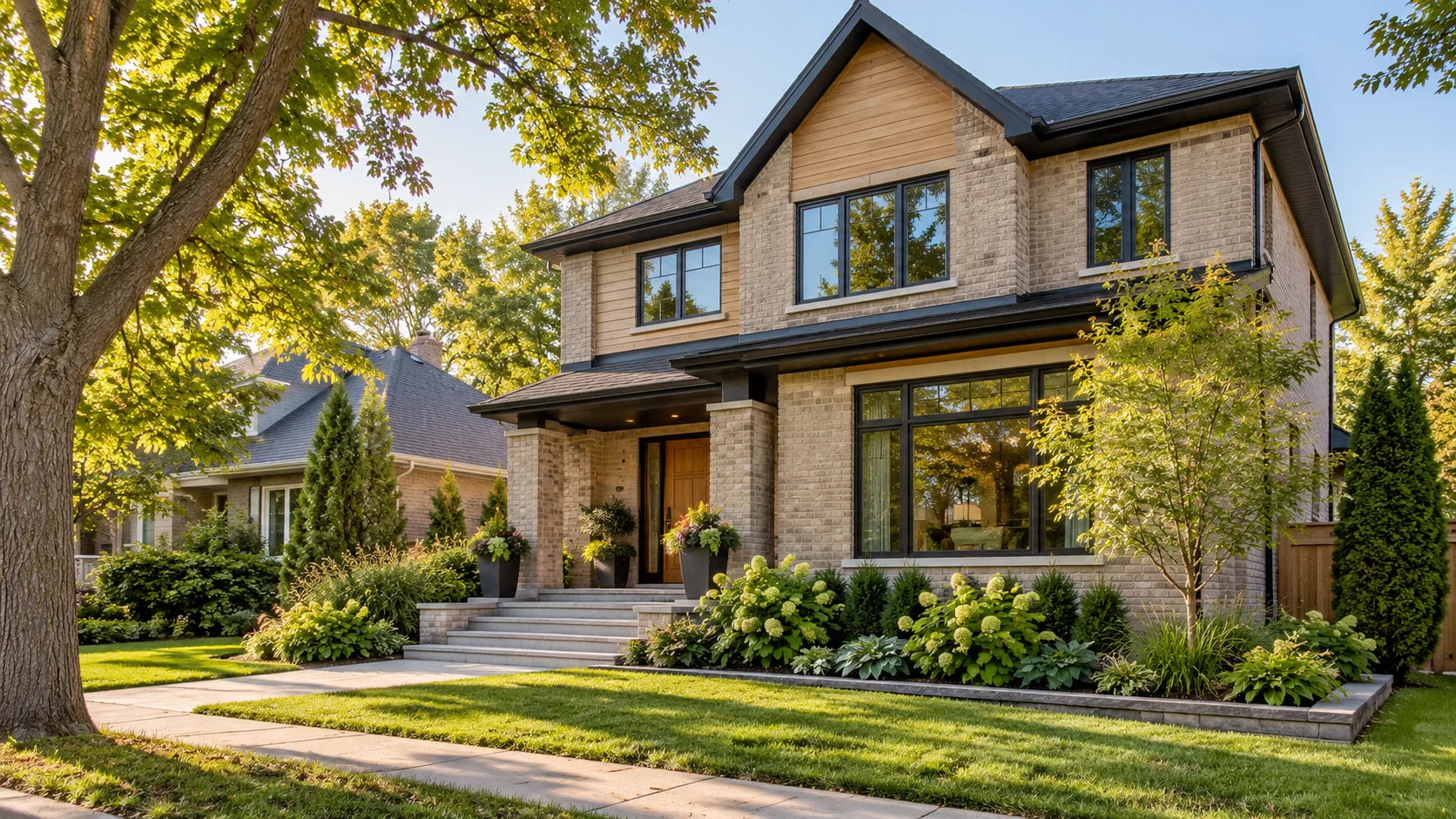 A welcoming home on a tree-lined Canadian street